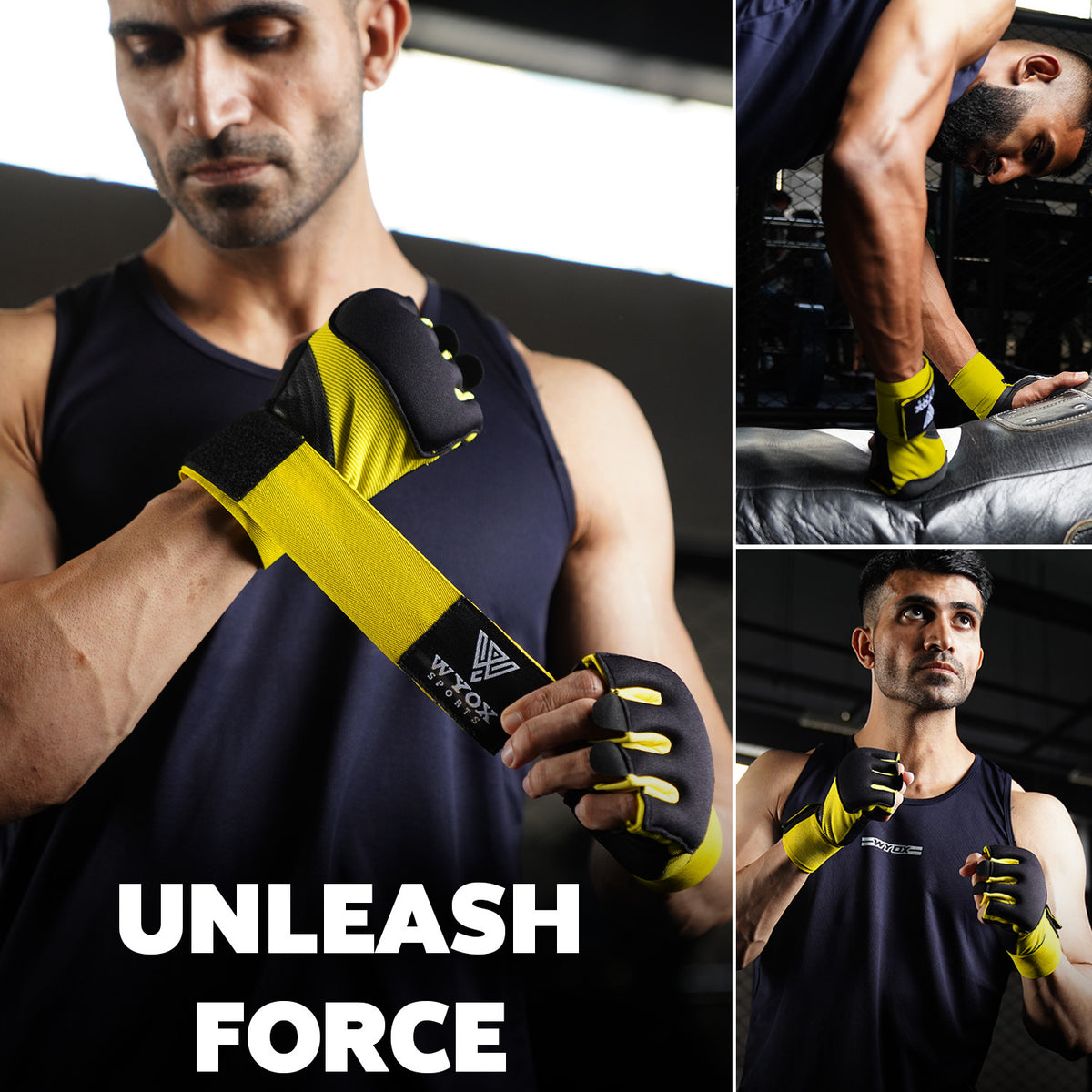 Kids Boxing Gloves & Adult Hand Wraps Set for MMA Kickboxing Training