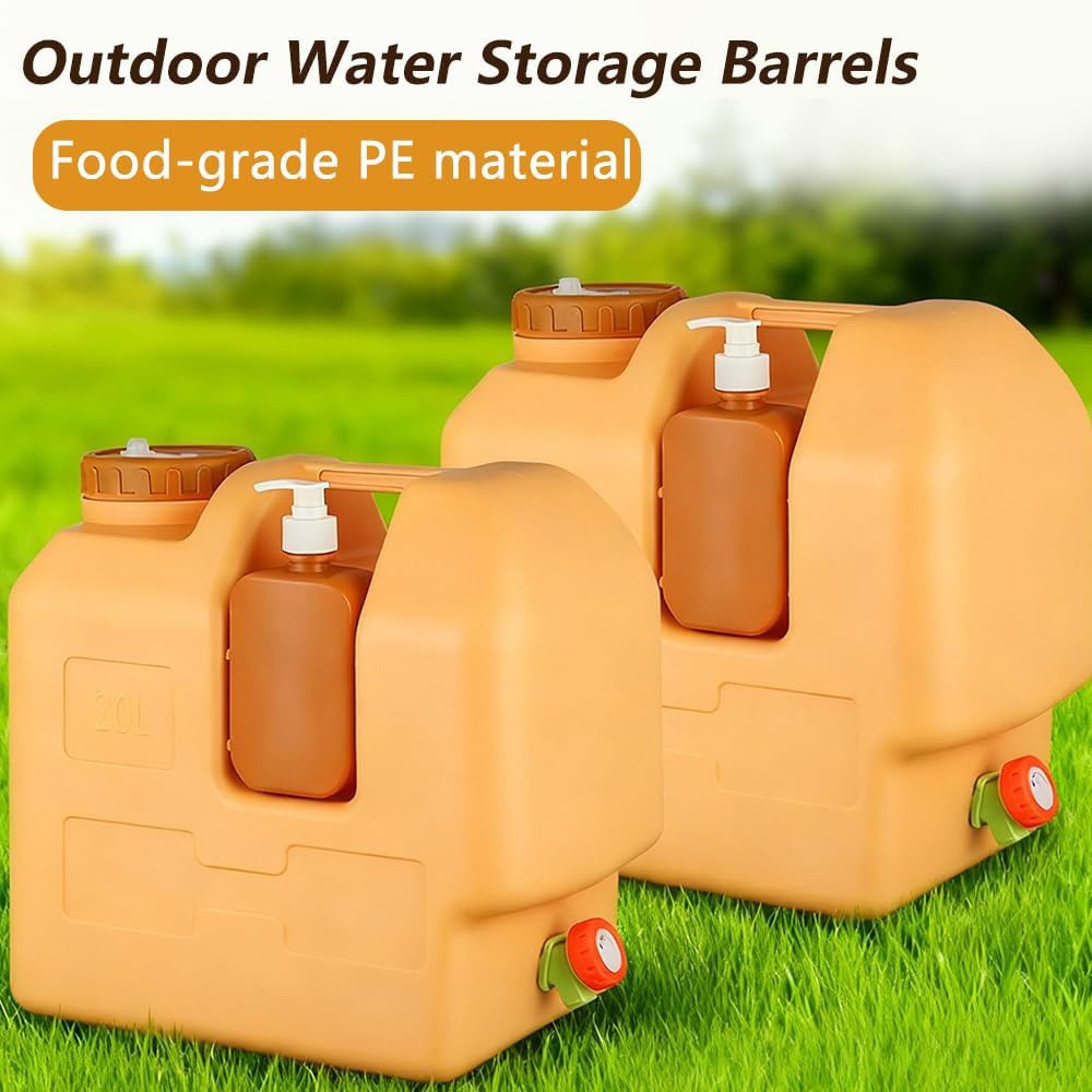 5 Gallon Water Container with Spigot BPA Free Camping Water Jug