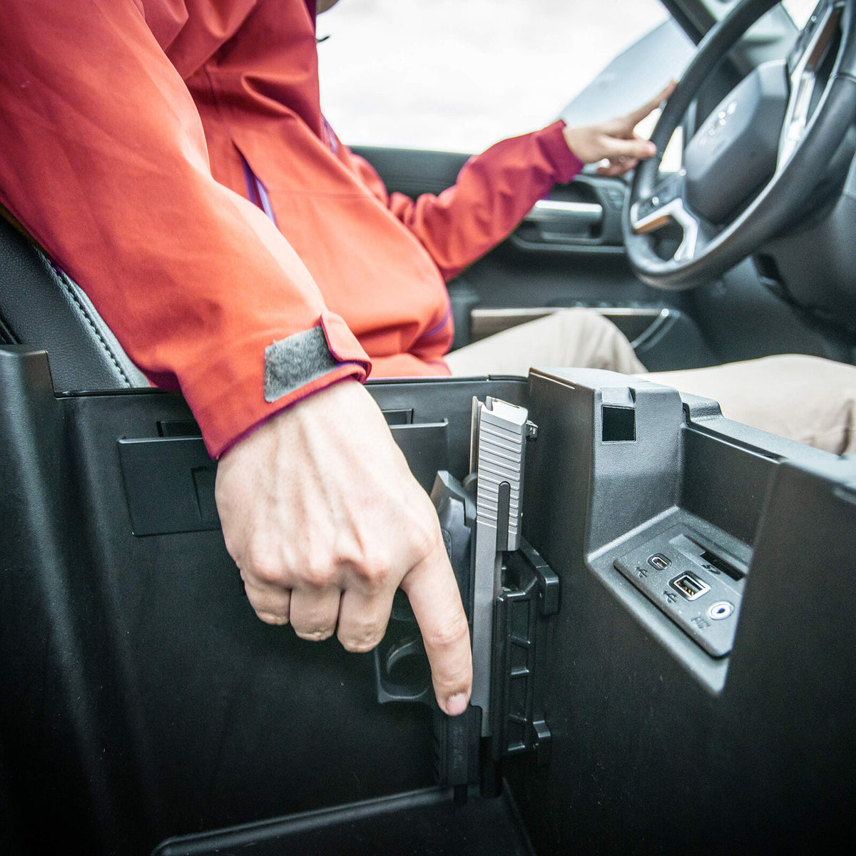 Magnetic Gun Mount Holster for Vehicle & Home Concealed Carry Flat Top Pistols