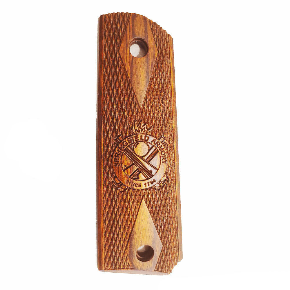 Springfield Armory 1911 Cocobolo Crossed Cannon Grips - Original Factory Pistol Accessories