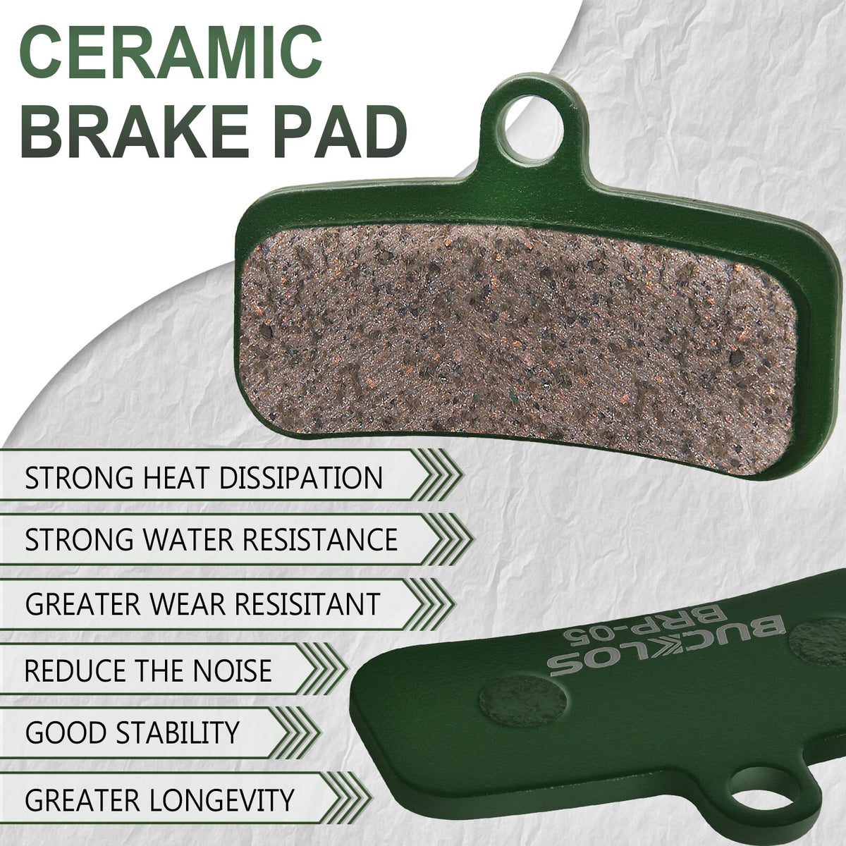 2 Pairs Ceramic Disc Brake Pads for E-Bike Hydraulic Brakes SHIMANO M8120 M7120