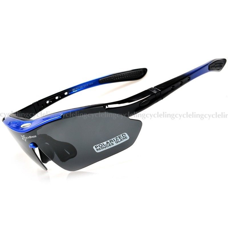 Sports Cycling Sunglasses Polarized UV400 Blue Lens Lightweight Eyewear