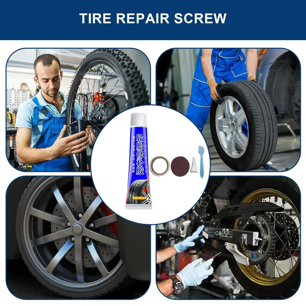 50ml Tire Sidewall Repair Glue for Punctures & Leaks, Easy Fix