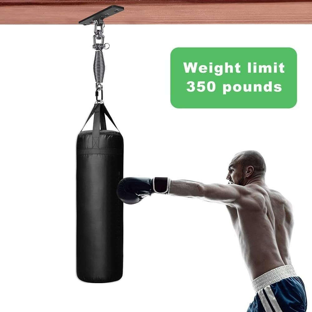 Heavy-Duty Boxing Bag Hanger with 360° Rotation Support for Wooden Beams