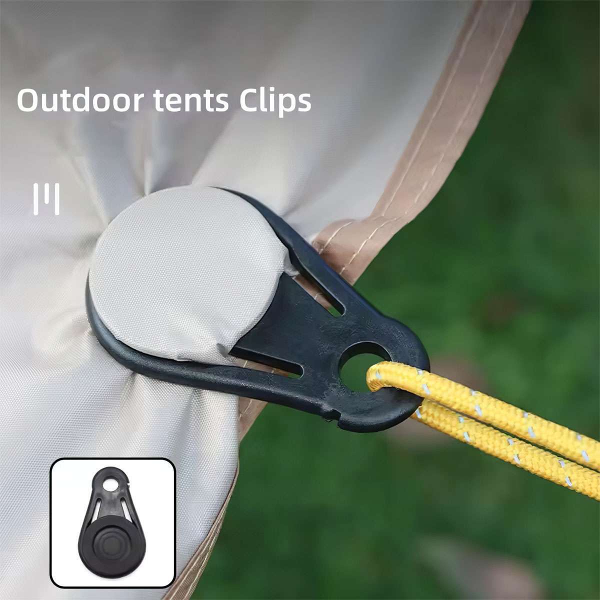 20 Pack Outdoor Camping Tarp Clips Durable Tie-Down Fasteners