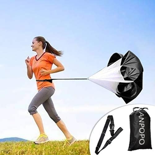 Speed Resistance Parachute for Running Training, 56 Inch Adjustable Waist Belt