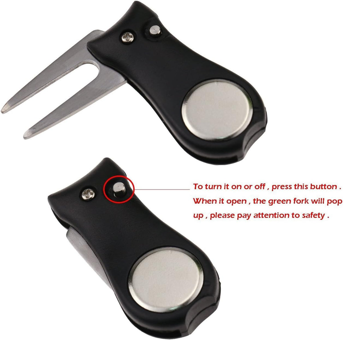 Golf Divot Repair Tool Set with Brush and Groove Cleaner - Durable Golf Accessories