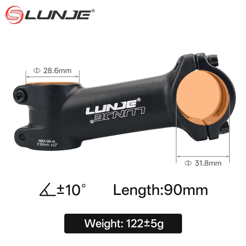 Ultralight MTB Bike Stem 10°-35° Angles for 31.8mm Handlebar, 60-110mm Lengths