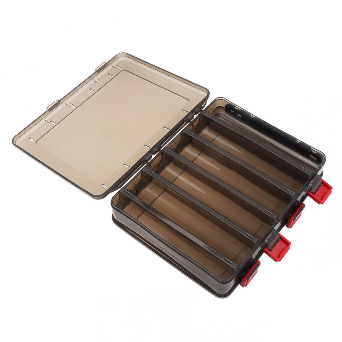Portable Fishing Tackle Box with 10 Compartments, Waterproof Organizer Case