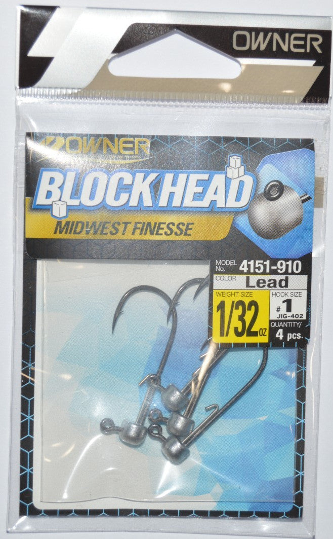 Owner Finesse Ned Rig Jig Head 1/32oz Unpainted 3 Pack Fishing Tackle