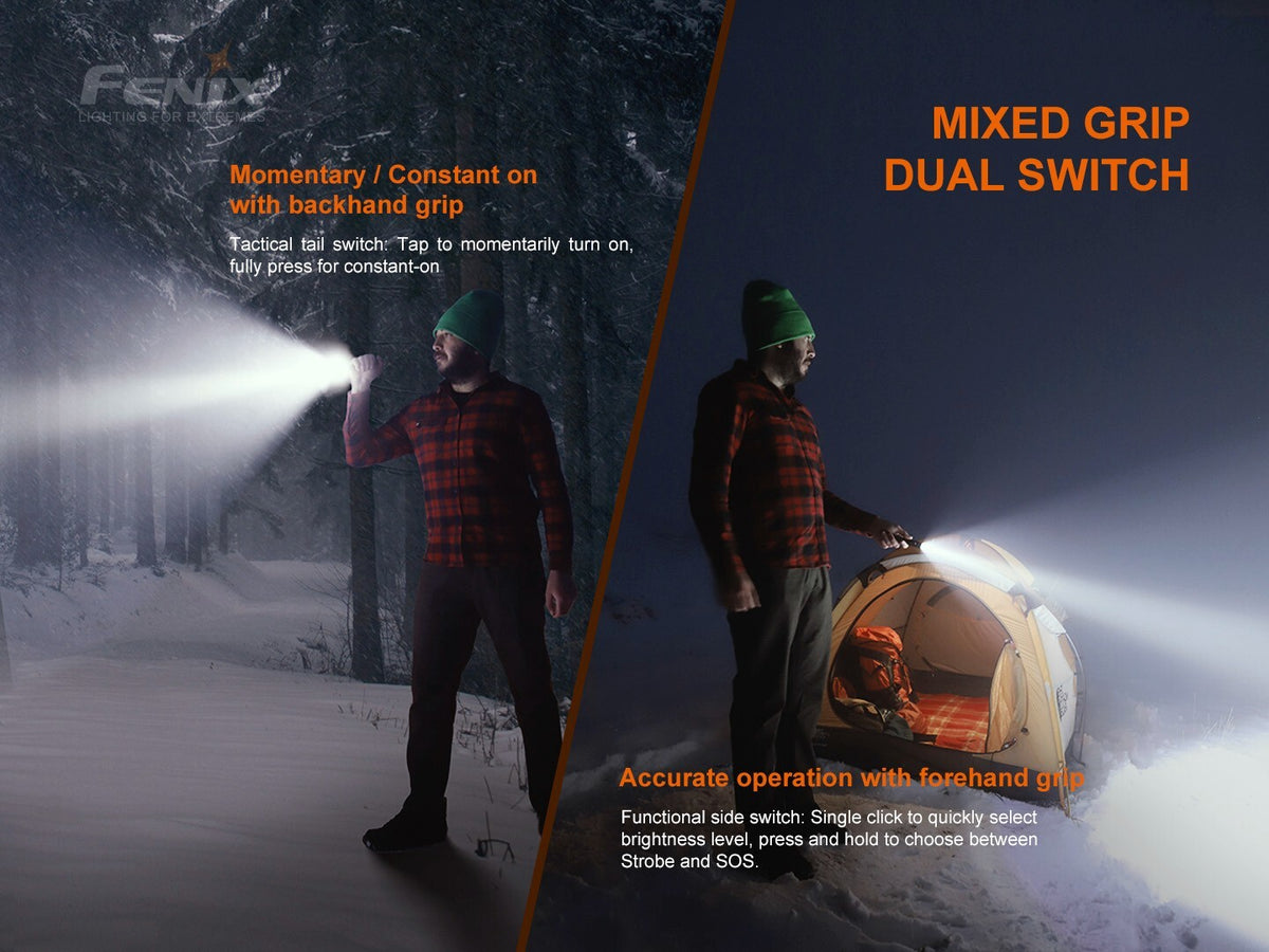 Rechargeable LED Flashlight 800 Lumens, Waterproof & Compact