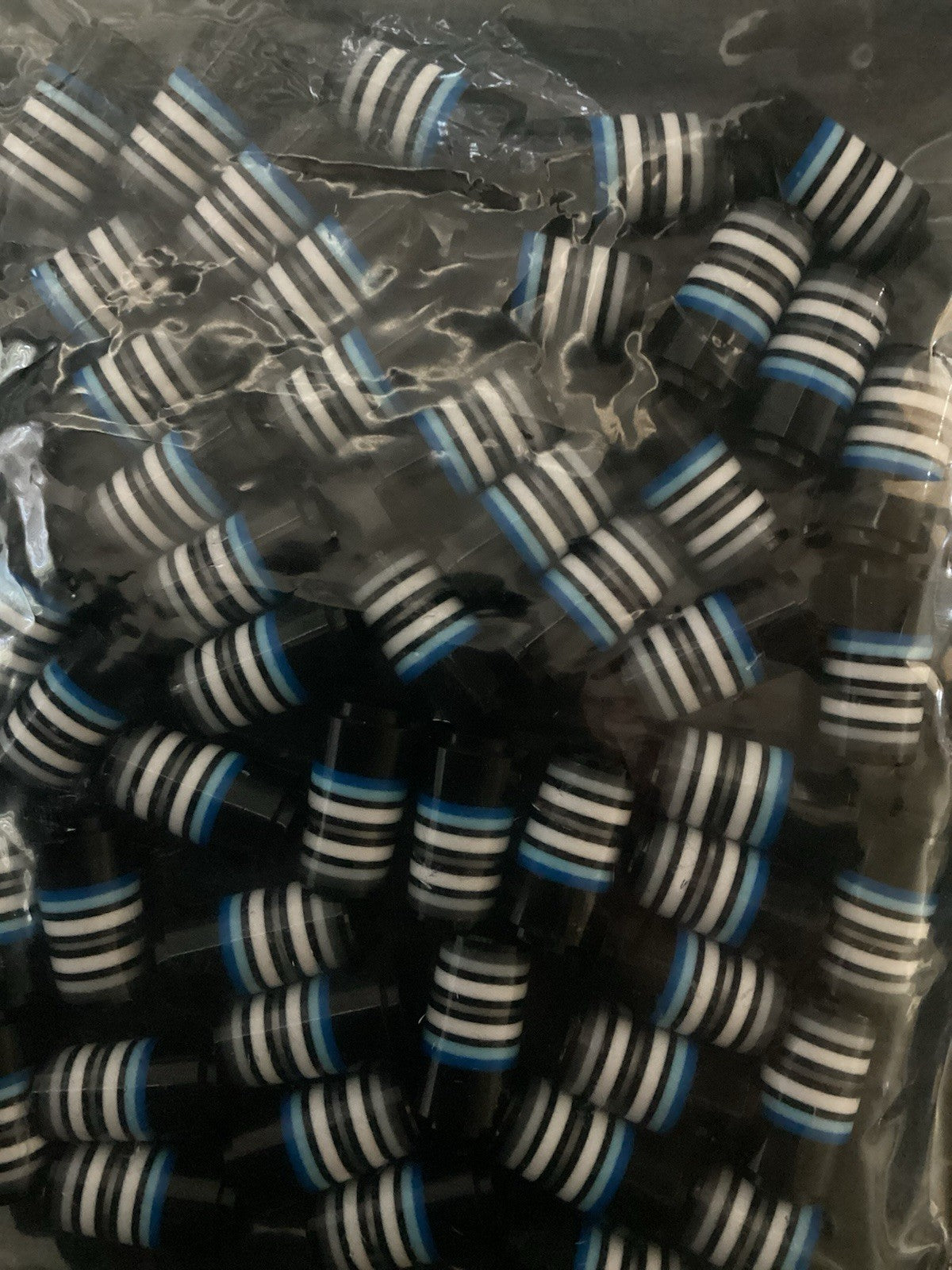 Golf Ferrules Set 12 Pcs Taper Tip Iron Wedge Ferrules for Clubs - Blue, Black, Grey