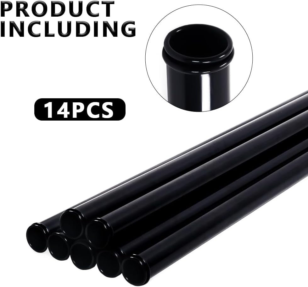 Golf Club Tube Organizer Set - 14pcs 34-inch Plastic Dividers with 1.25" & 1.5" Inner Diameter