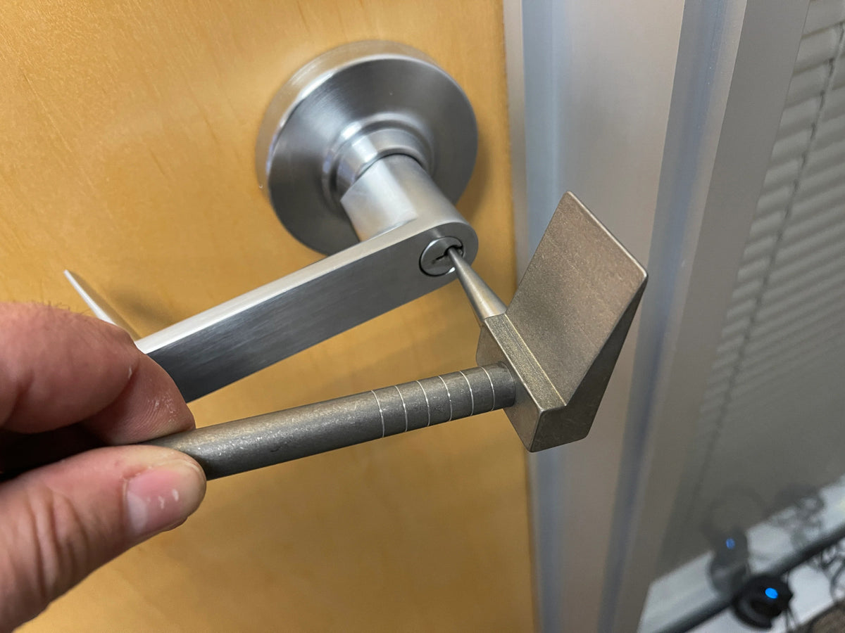 Titanium Door and Window Latch Tool - Heavy Duty Nail Puller & Pry Bar