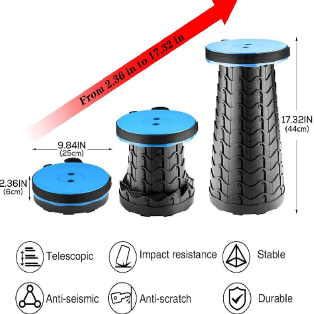Portable Folding Stool for Camping Fishing Outdoor Telescopic Seat