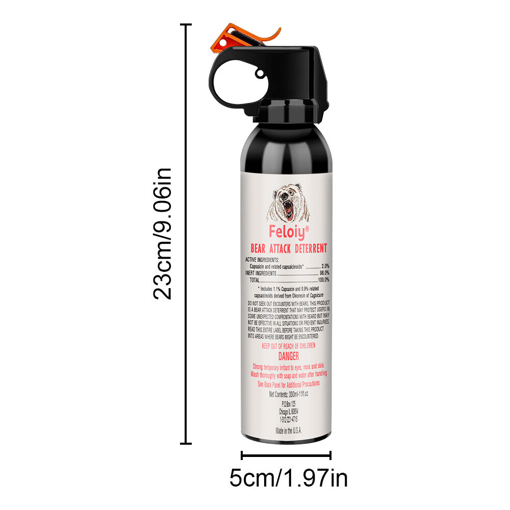 Bear Spray 11oz Powerful Fog Deployment with Holster - Strongest Legal Formula