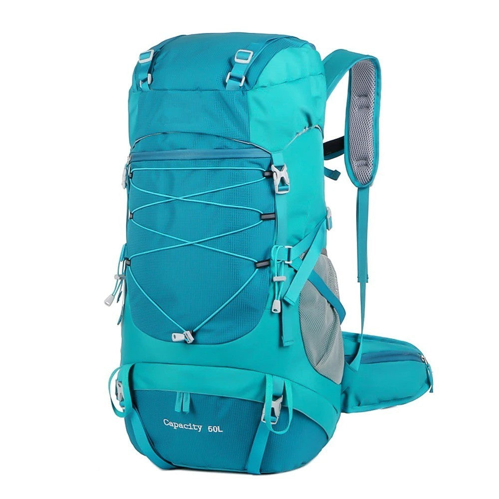 Lightweight 50L Hiking Backpack with Rain Cover - Breathable & Durable