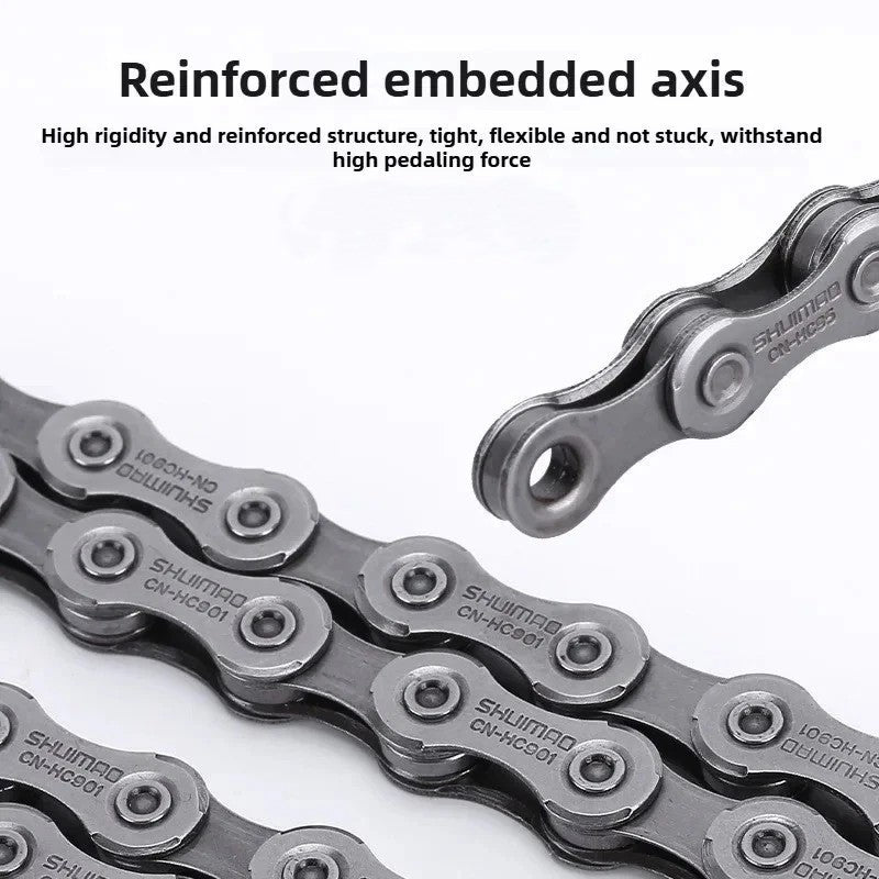 9-Speed Bicycle Chain for MTB Road & Hybrid Bikes 116 Links - Steel Durable