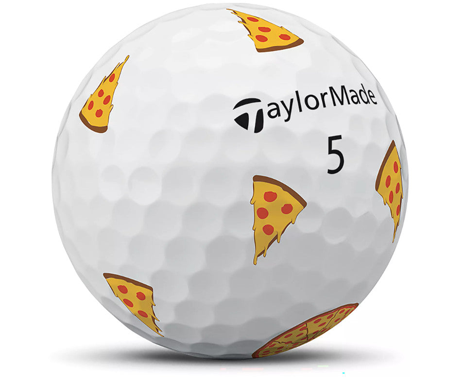 Limited Edition TaylorMade TP5X Pix Golf Balls - Pizza Party Style, Multiple Quantities