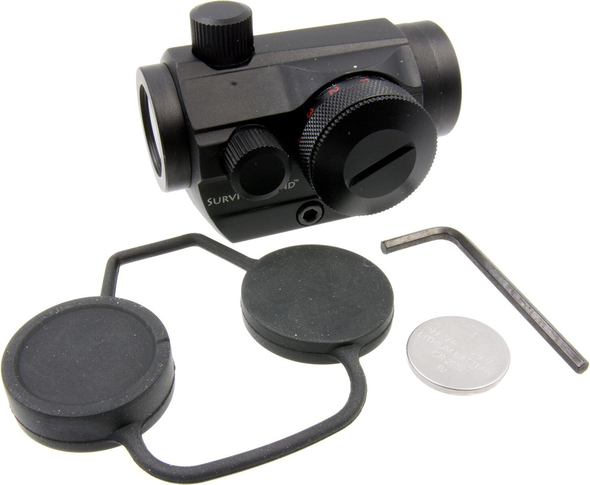 Red Green Dot Sight for Hunting & Shooting - 1x Magnification, Waterproof, Weaver & Mount