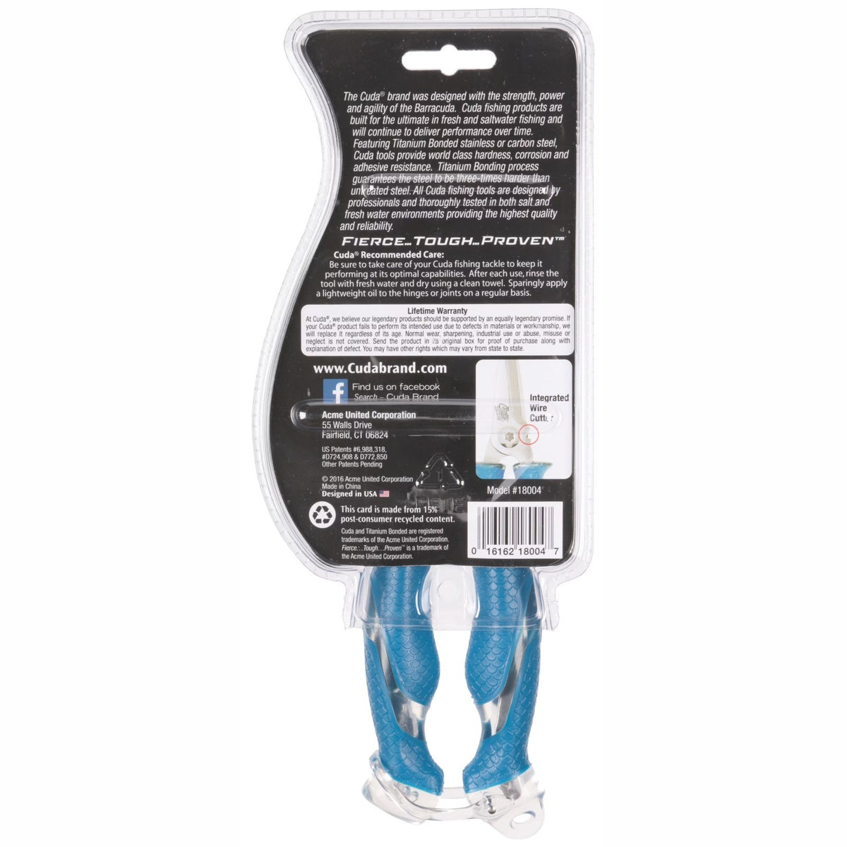Heavy Duty Blue Fishing Line & Metal Wire Cutting Scissors - Rust-Resistant