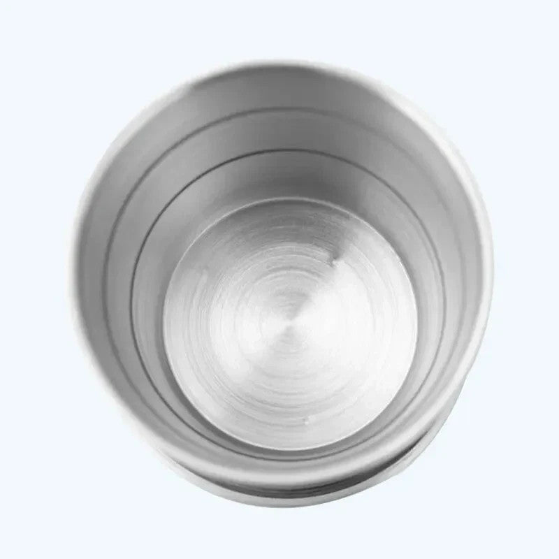 Stainless Steel Portable Outdoor Collapsible Camping Cup - Folding Travel Mug