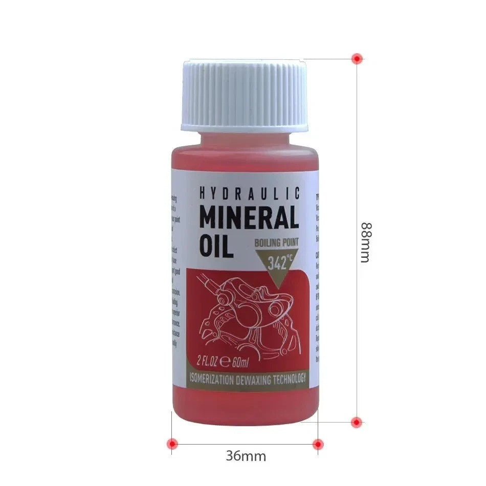 60ml Mineral Oil for Hydraulic Disc Brake Bike Fluid - Compatible with Shimano Tektro