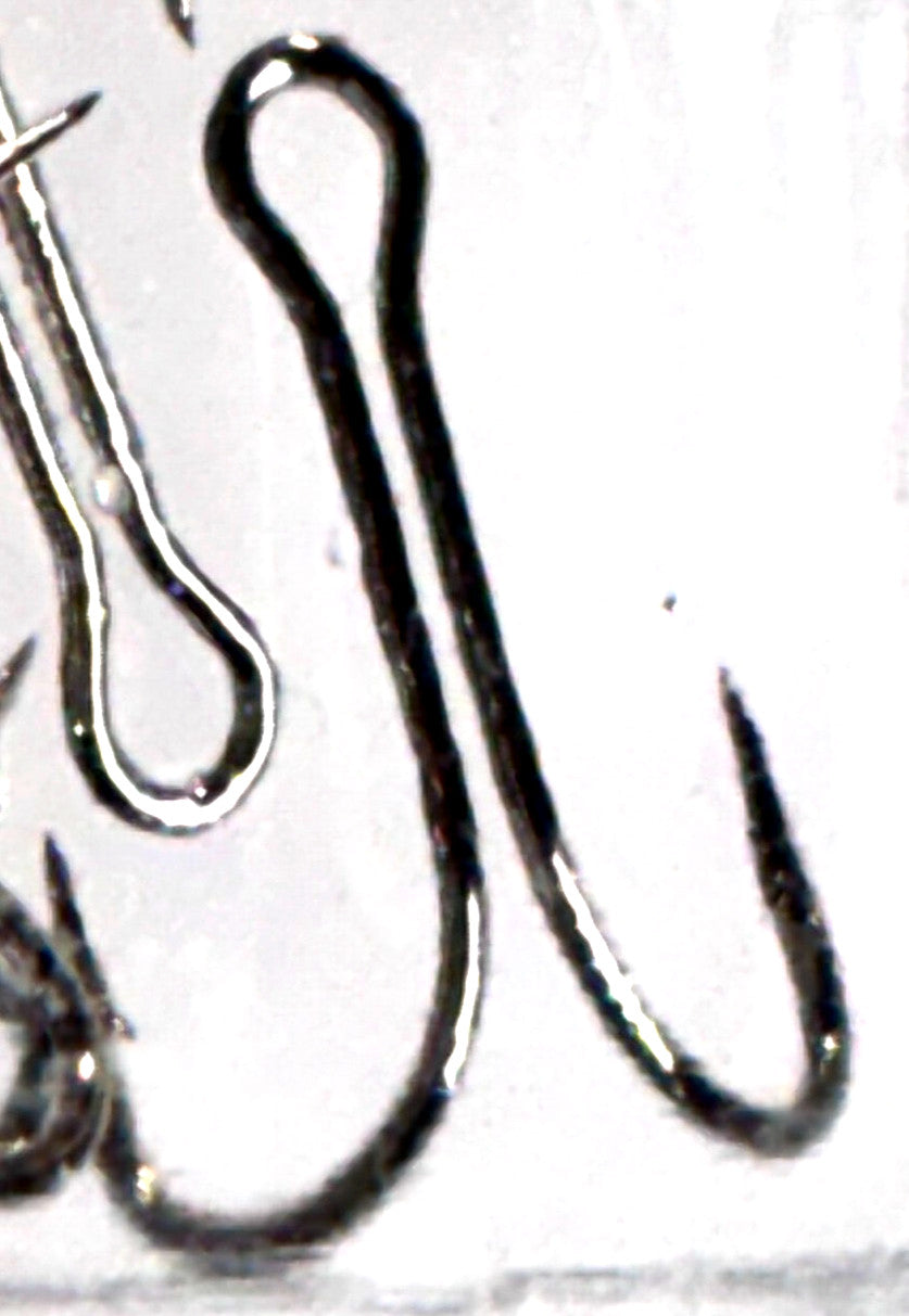 Double Fishing Hooks Size 6 Nickel 100 Pack - Durable & Sharp Tackle