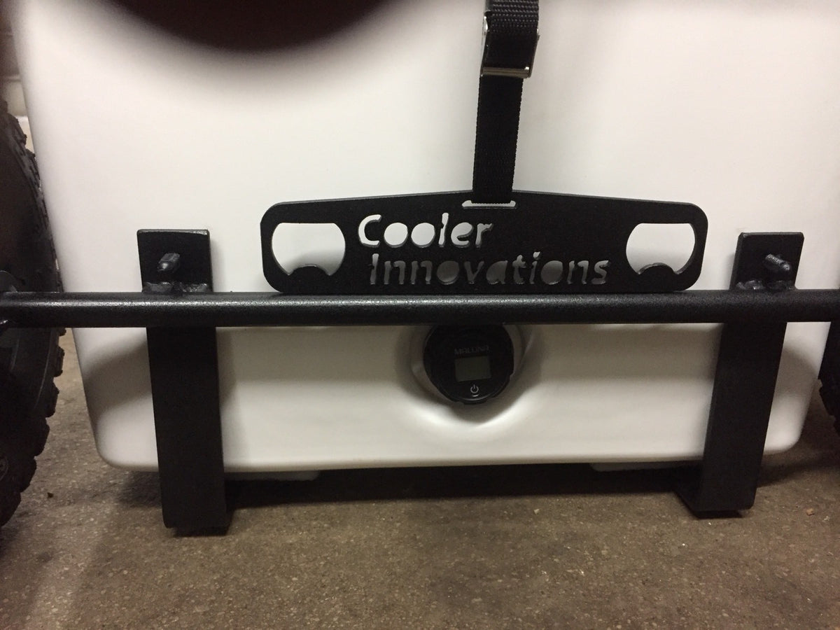 Wheel Tire Axle Kit for YETI 65 Cooler with Support Straps and Black Rims
