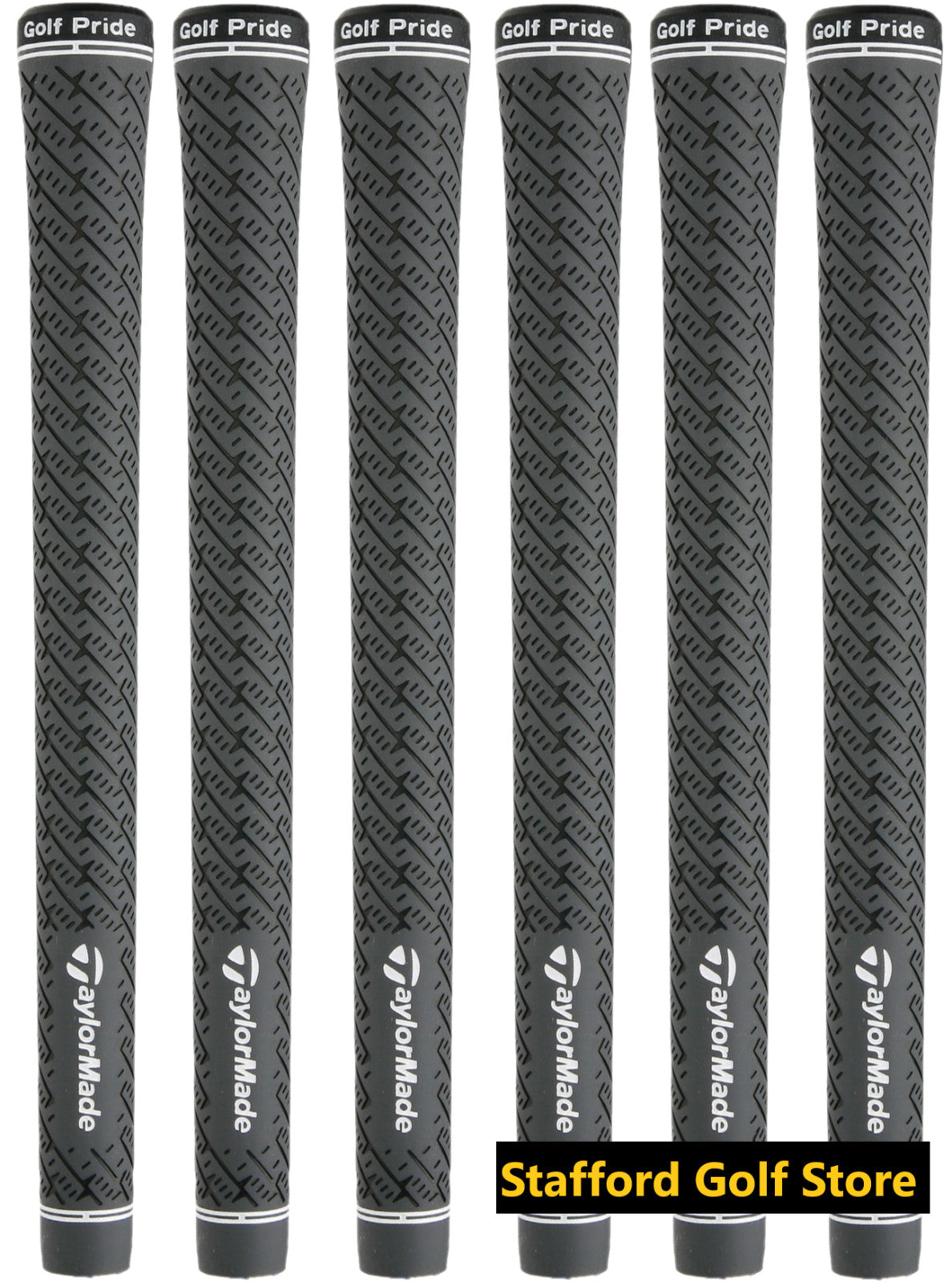 Golf Grip Set of 5-8 Pairs TaylorMade Z-Grip Standard Golf Club Grips Gray Black