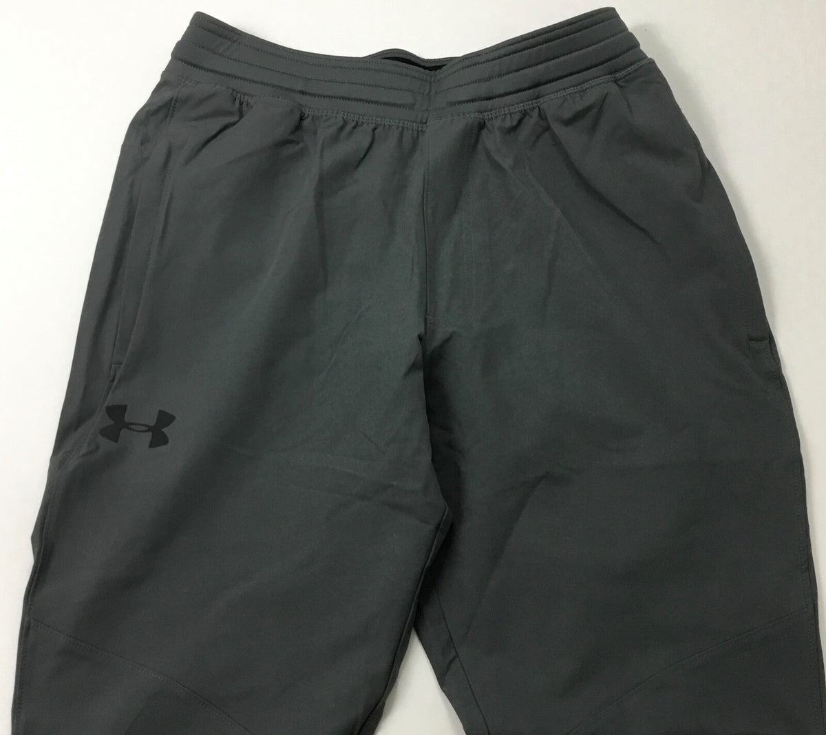 Men's Water-Resistant 32-Inch Woven Pants with Ventilation - Gray, Size M