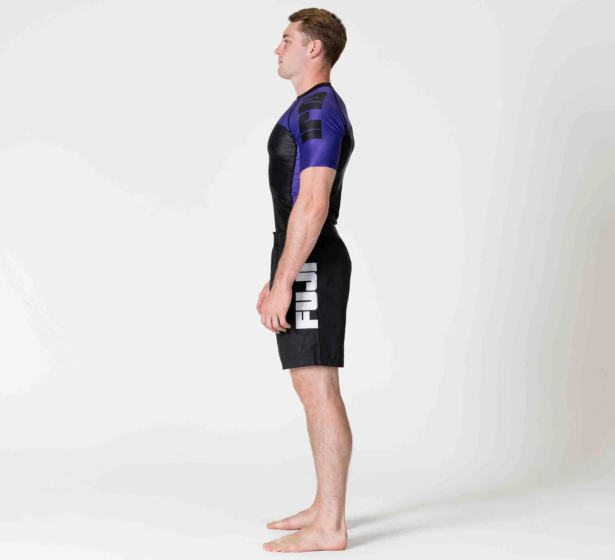 IBJJF Ranked Short Sleeve Rashguard for BJJ & Jiu Jitsu - Purple