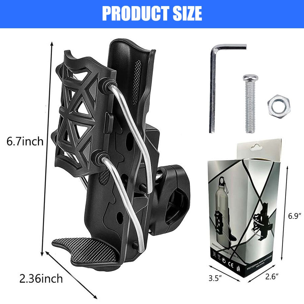Universal Bicycle and Motorcycle Cup Holder - Adjustable & Weatherproof