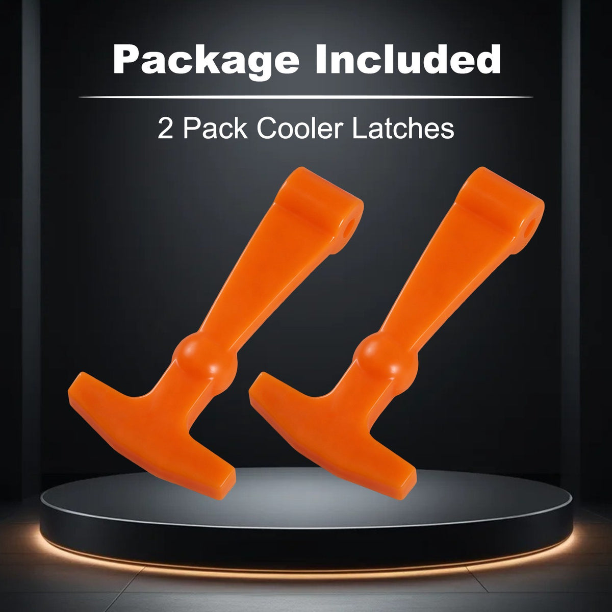 Replacement Cooler Latches for Yeti RTIC and More - 2 Pack Orange