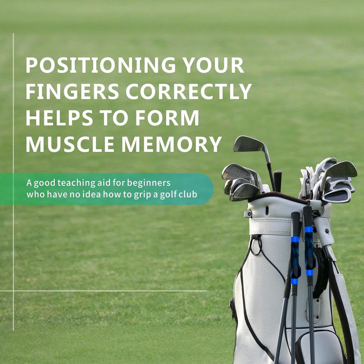Golf Grip Trainer for Improved Swing & Grip Strength - Portable & Anti-slip