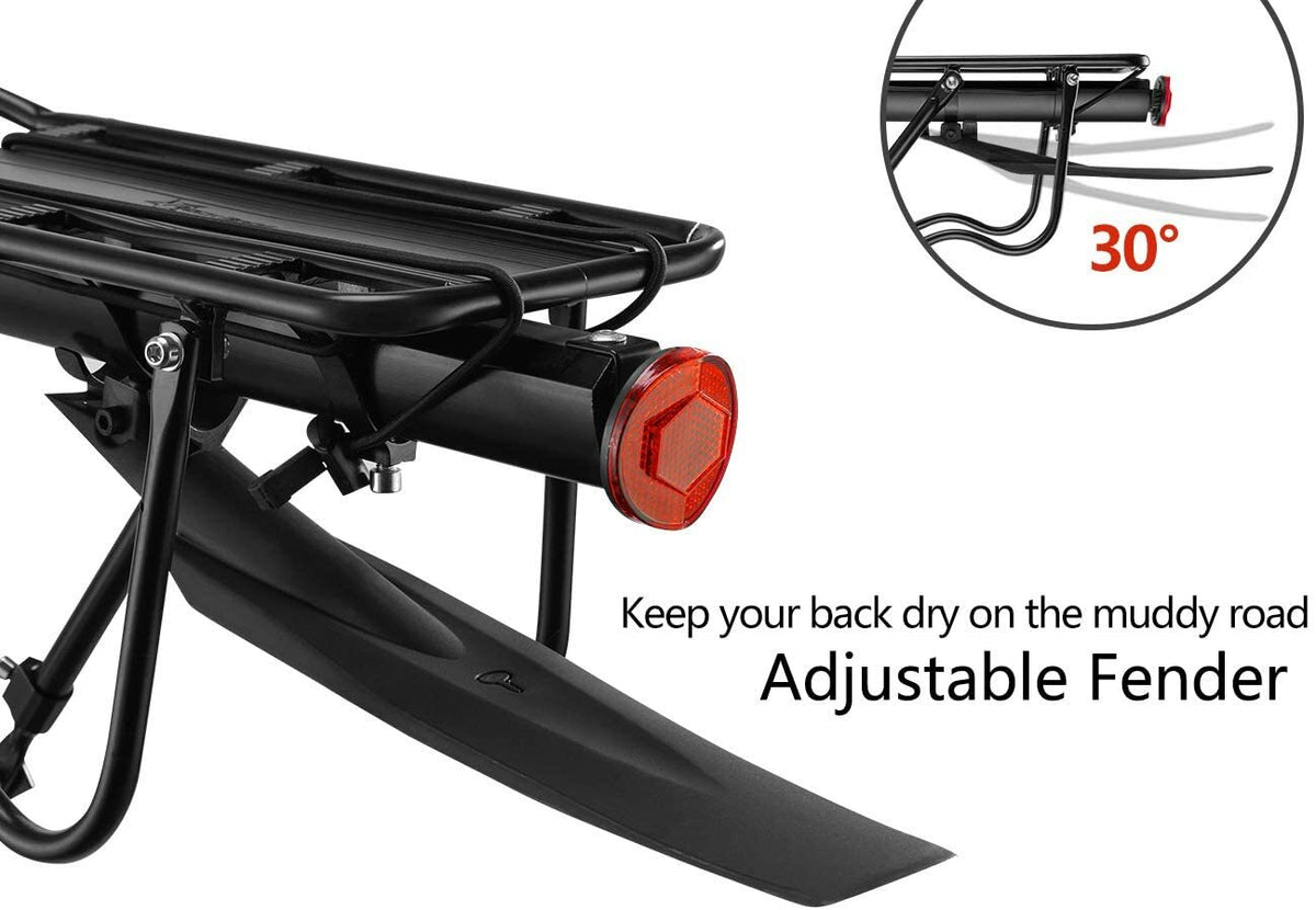 Aluminum Alloy Bicycle Rear Rack with Quick Release for Mountain & Road Bikes