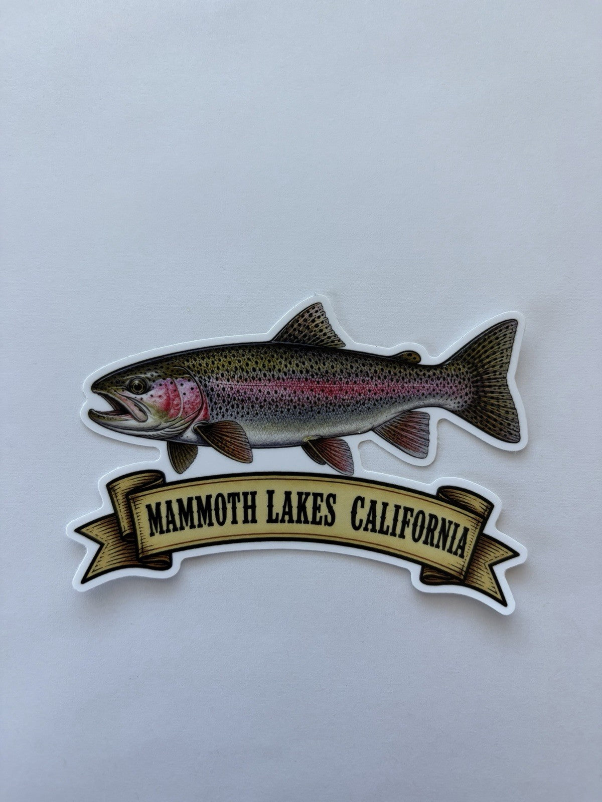 Rainbow Trout Sticker - Mammoth Lakes California Vinyl Decal for Outdoors & Travel