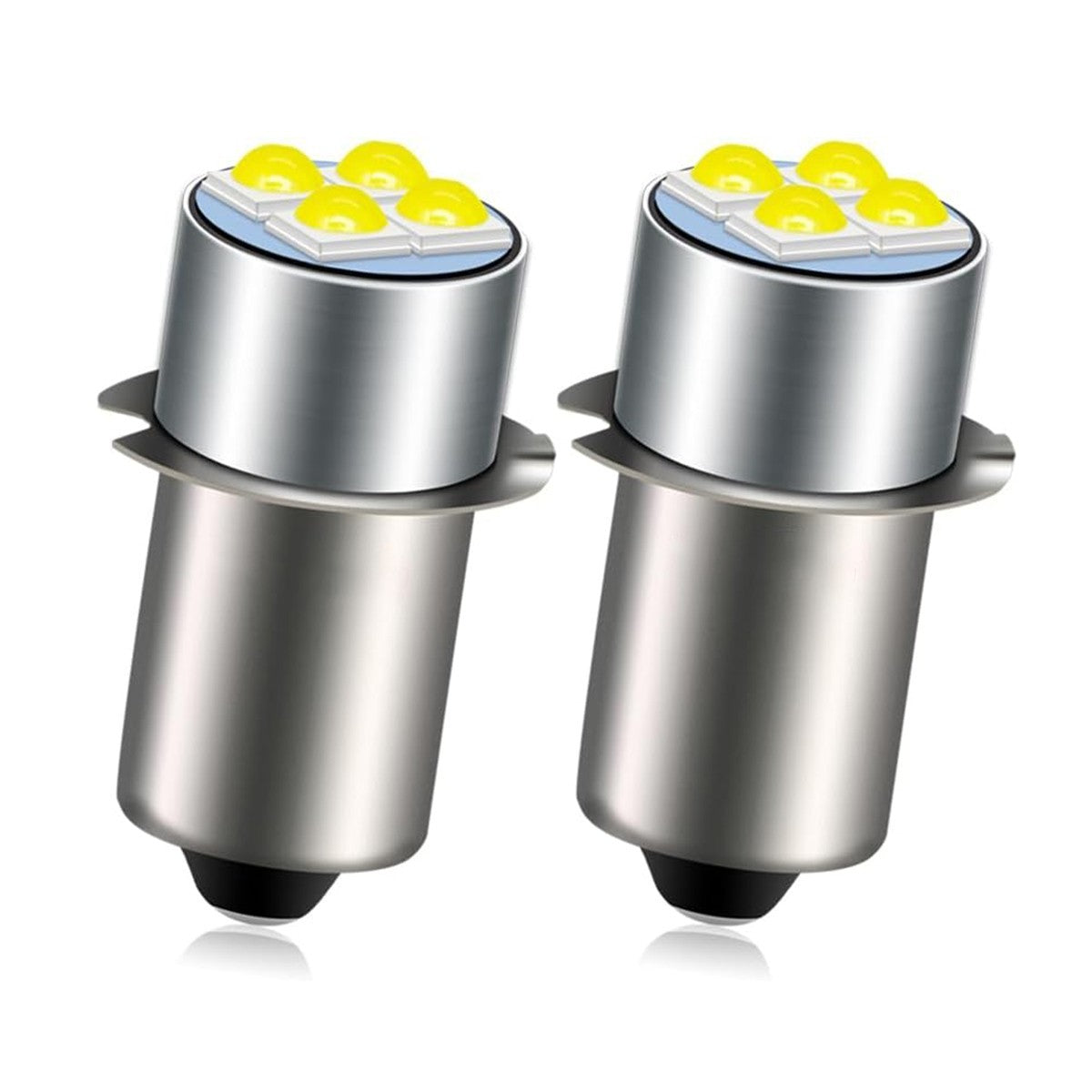 2-Pack P13.5S 19.2V LED Bulbs for Flashlights and Worklights