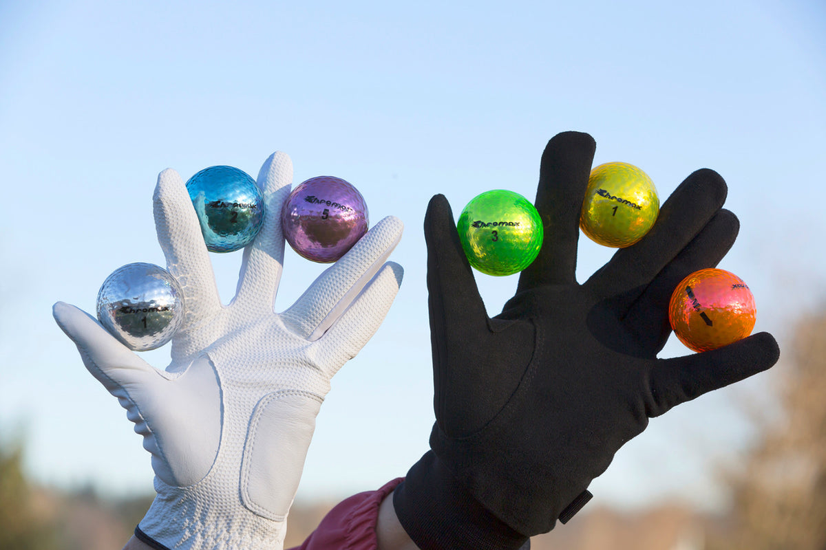 High Visibility Metallic Golf Balls 6 Pack - Multiple Colors