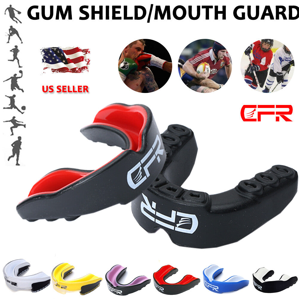 Gel Boxing Gum Shield & Mouth Guard for Contact Sports - Junior Fit