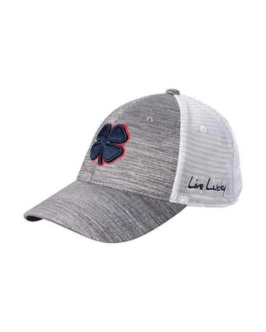 Black Clover Live Lucky Perfect Luck Charcoal White Fitted Hat Cap