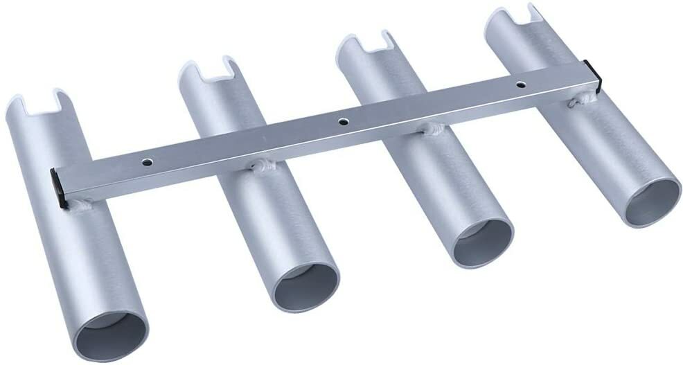 Marine Aluminum Fishing Rod Holder with Multiple Tubes for Boat, Heavy Duty & Corrosion-Resistant