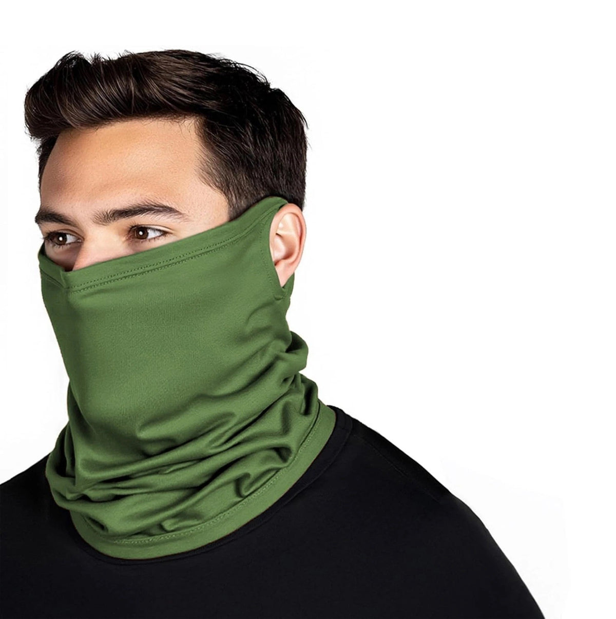 UV Protection Cooling Neck Gaiter Face Mask Scarf with Ear Loop