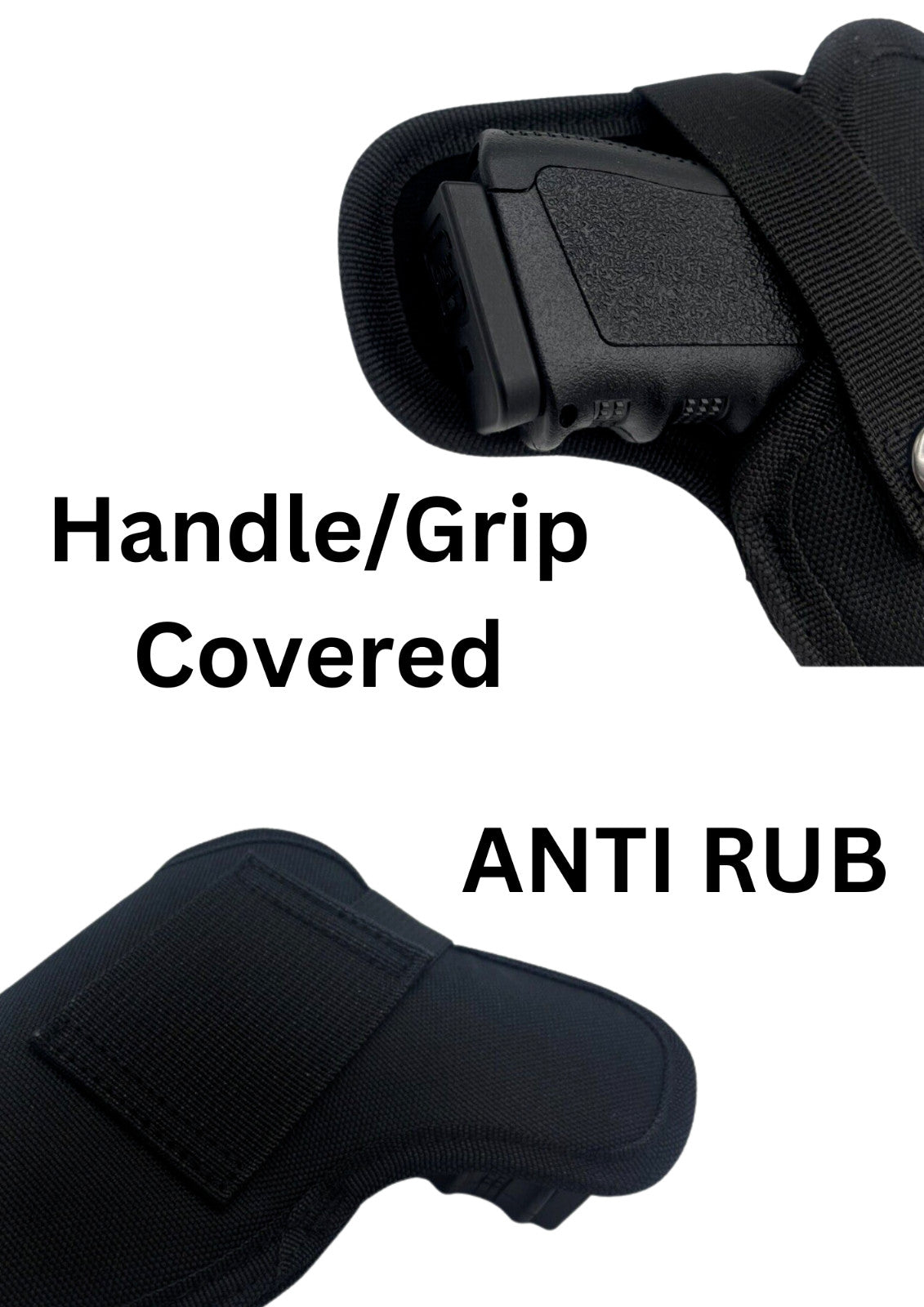 Ruger LCP 380 Holster with Safety Strap - Inside/Outside Waistband Concealed Carry