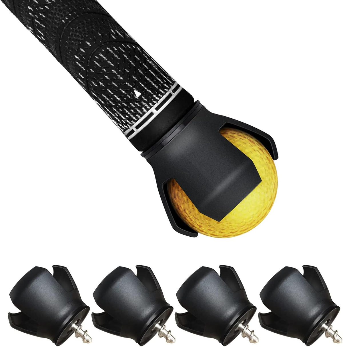 Golf Ball Retriever 4 Pack - Easy Pick-Up for End of Putter