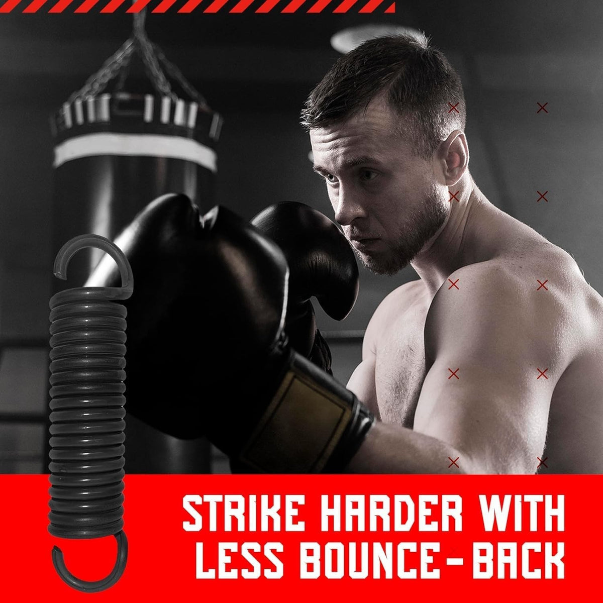 Heavy Duty Boxing Punching Bag Spring Up to 150 Pounds - Steel Construction