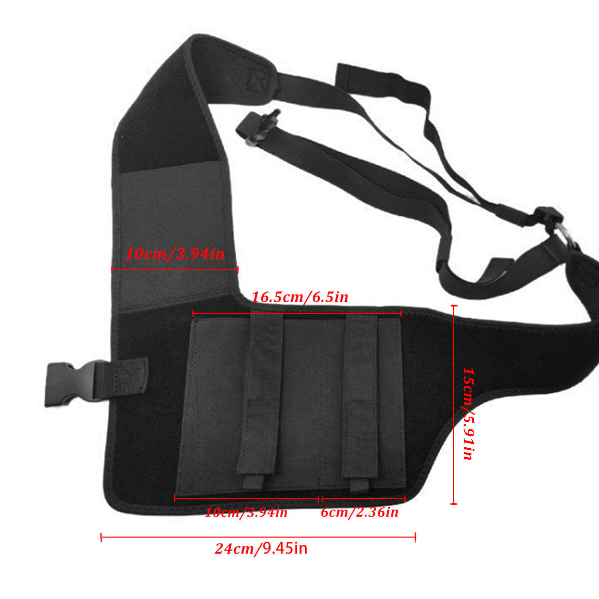 Universal Shoulder Gun Holster for Concealed Carry Adjustable Chest Pistol Holder