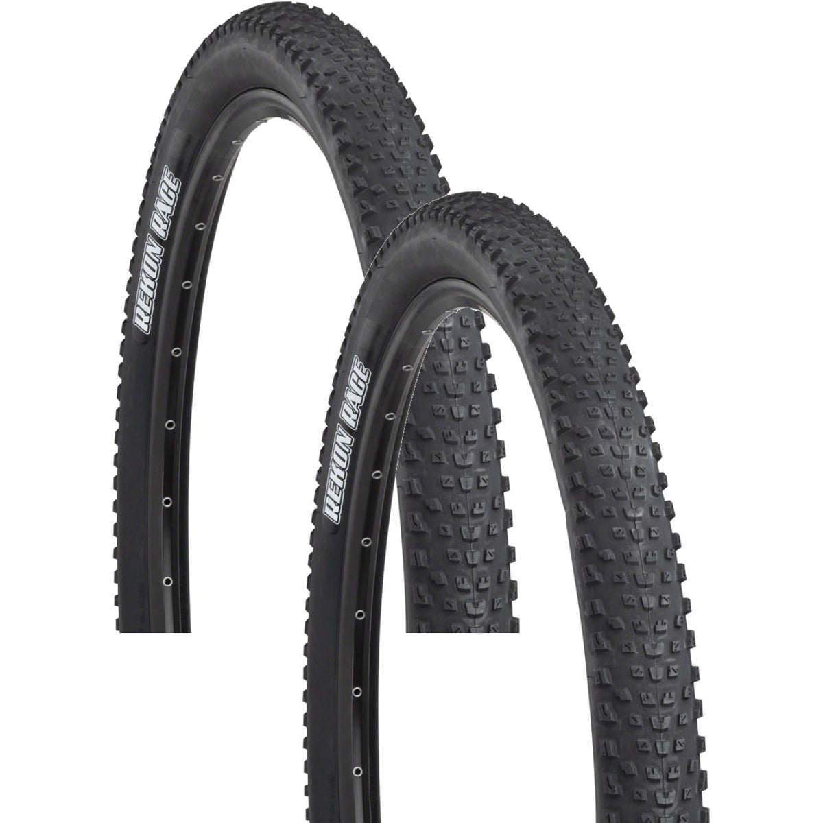 Maxxis Rekon Race 29x2.25 Mountain Bike Tire - Semi-Slick, Wire Bead, Black, Pack of 2