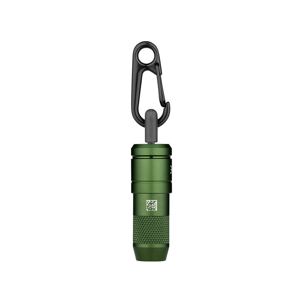 Rechargeable Mini Keychain Flashlight 50 Lumens - OD Green, Compact