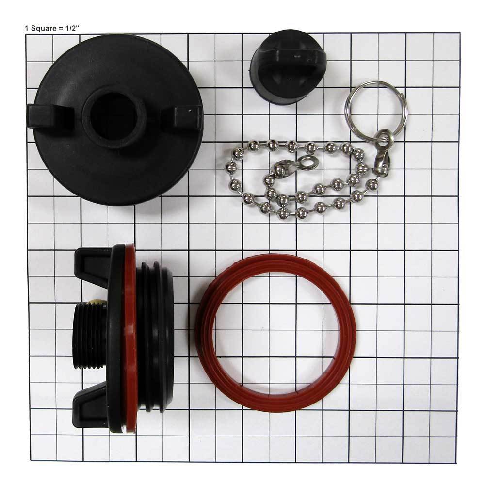 Cooler Drain Plug Assembly for Ozark Trail 52QT & 73QT, Dewalt Models